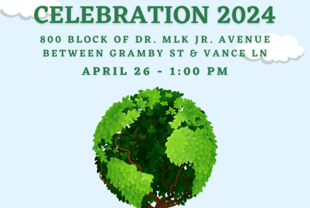 Flyer for Edenton's Arbor Day Celebration 2024 